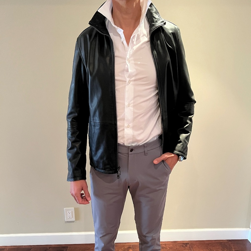 John Varvatos Biker Leather JAcket